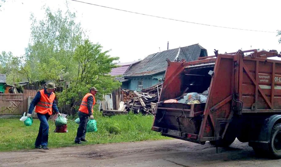 Вывоз мусора из частного дома в Сосновом Боре в октябре